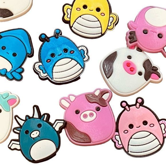 NEW 20 Pack Funny Alien 1” Decorative Hollow‎ “Croc-Style” Shoe Charms - Picture 6 of 13